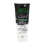 Derma Shine Pure Whitening Charcoal Extract 2-In-1 Face Wash + Scrub - 200g
