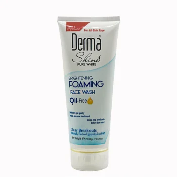 Derma Shine Brightening Foaming Face Wash Oil Free 200G