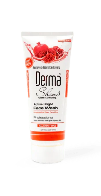 Derma Shine Gently Exfoliating Active Bright Face Wash 200Gm
