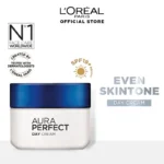 L'Oreal Paris Aura Perfect Day Cream Spf 17 50 Ml - For Brighter Skin