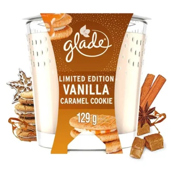 Glade Candle Vanilla Caramel Cookie - Limited Edition 129G