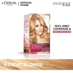 L'Oreal Paris Excellence Creme Hair Colour#8 Light Blonde